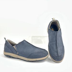 Duluth Slip-On Shoes Womens 8.5 Blue Steel Creek Mocs Suede Leather Comfort DTC